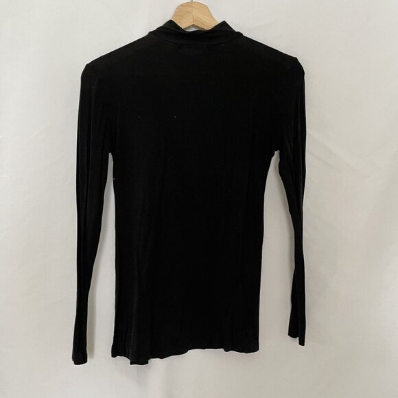 Untyhots Black Long Sleeve Turtleneck Top Size S casual winter turtleneck - Picture 8 of 8
